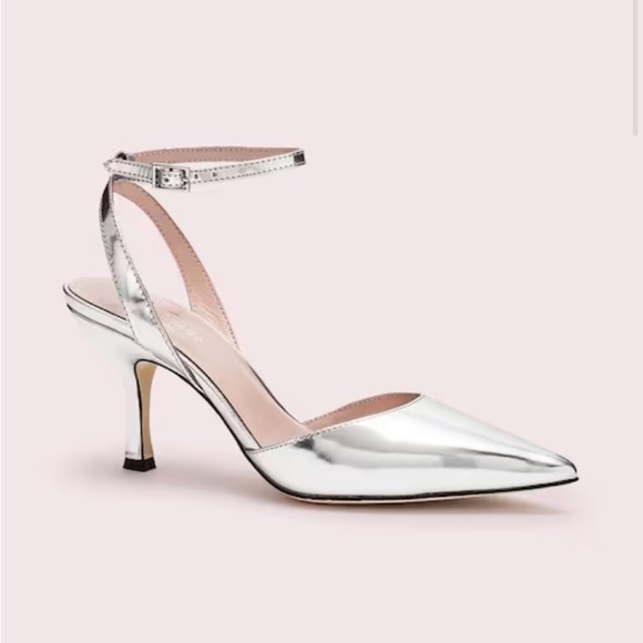 Metallic Kate Spade Simone heels - Picture 1 of 6